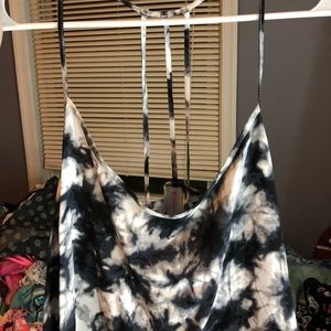 Tye dyed strappy tank